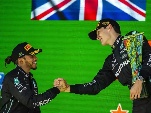 Lewis Hamilton, George Russell Titel-Bild zur News: Lewis Hamilton, George Russell