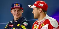 Max Verstappen und Sebastian Vettel