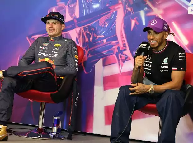 Titel-Bild zur News: Max Verstappen, Lewis Hamilton