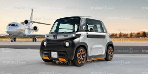 Fiat Topolino (2023) als inoffizielles Rendering von Motor1.com