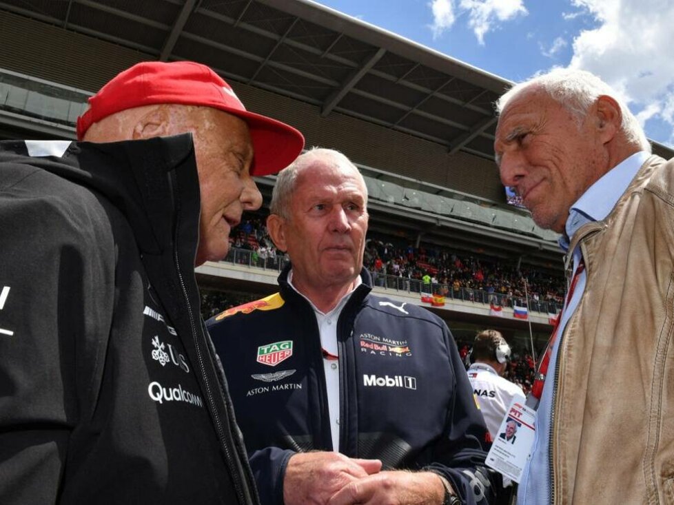 Niki Lauda, Helmut Marko, Dietrich Mateschitz