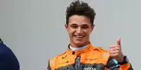 Lando Norris (McLaren) auf dem Podium beim Formel-1-Rennen in Imola 2022