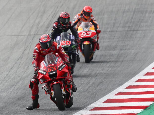 Francesco Bagnaia, Fabio Quartararo, Marc Marquez Francesco Bagnaia, Fabio Quartararo, Marc Marquez