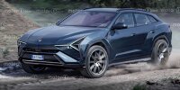 Lamborghini Electric Crossover (2028), der Render von Motor1.com