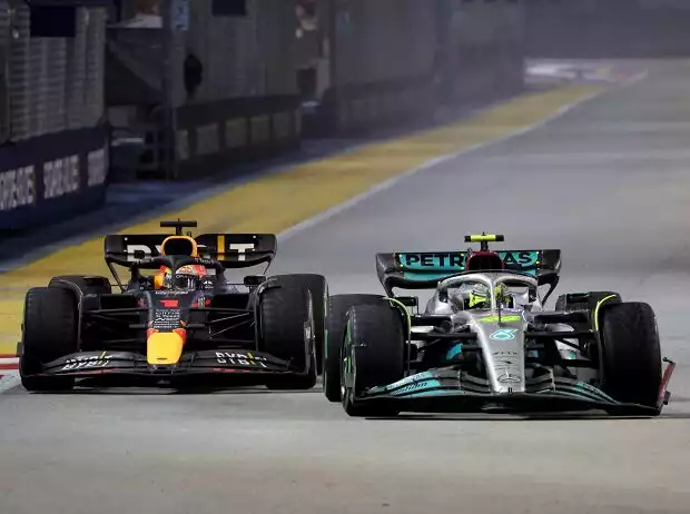Max Verstappen, Lewis Hamilton Titel-Bild zur News: Max Verstappen, Lewis Hamilton