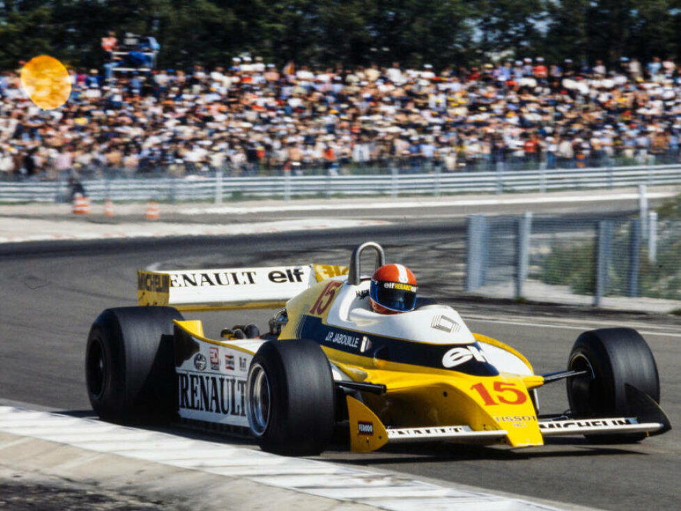 Jean-Pierre Jabouille im Renault RS01 beim GP Frankreich 1979 in Dijon