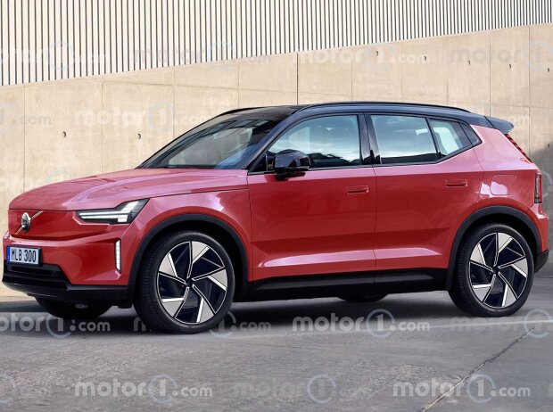 Volvo EX30 (2023) als Rendering von Motor1.com Volvo EX30 (2023) als Rendering von Motor1.com