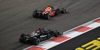 Max Verstappen und Lewis Hamilton im Zweikampf beim Formel-1-Finale 2021 in Abu Dhabi