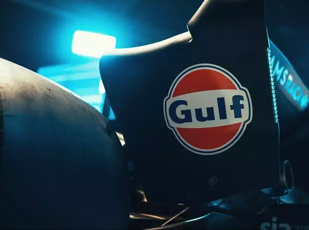 Gulf-Logo am Williams-Heckflügel Titel-Bild zur News: Gulf-Logo am Williams-Heckflügel