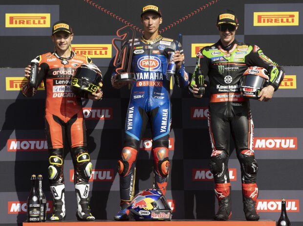 Alvaro Bautista, Toprak Razgatlioglu, Jonathan Rea Alvaro Bautista, Toprak Razgatlioglu, Jonathan Rea