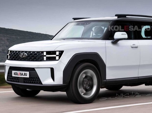 Hyundai Santa Fe (2024) als Rendering Hyundai Santa Fe (2024) als Rendering