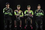 Mitch Evans, Jonathan Rea, Alex Lowes und Romain Febvre