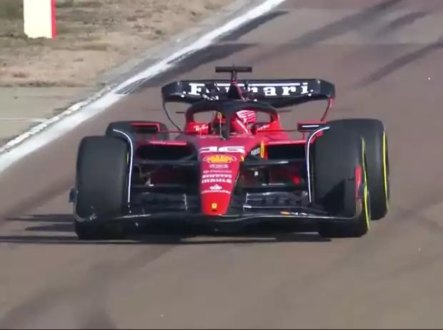 Charles Leclerc beim Shakedown mit dem Ferrari SF-23 in Fiorano Titel-Bild zur News: Charles Leclerc beim Shakedown mit dem Ferrari SF-23 in Fiorano