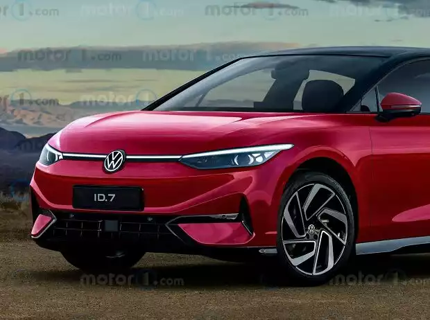 Exklusives Rendering der Volkswagen ID.7 Titel-Bild zur News: Exklusives Rendering der Volkswagen ID.7