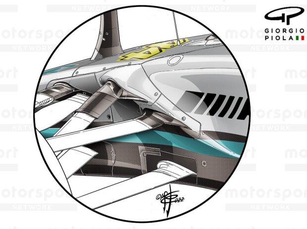 Aufhängung des Mercedes W13 Aufhängung des Mercedes W13