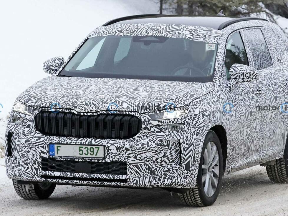 Skoda Kodiaq (2024) der nächsten Generation als Erlkönig