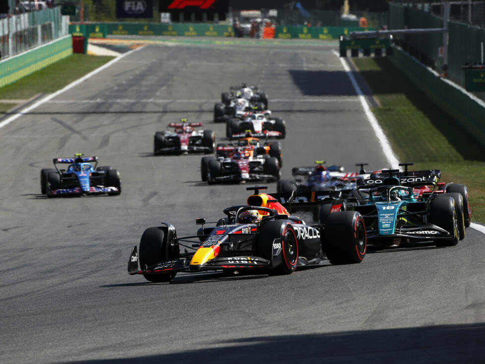 Max Verstappen, Lance Stroll, Charles Leclerc