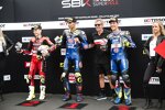 Alvaro Bautista, Toprak Razgatlioglu und Dominique Aegerter