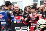 Toprak Razgatlioglu und Alvaro Bautista 