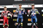 Toprak Razgatlioglu, Alvaro Bautista und Dominique Aegerter 