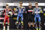 Alvaro Bautista, Toprak Razgatlioglu und Dominique Aegerter