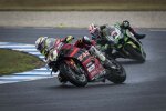 Alvaro Bautista vor Jonathan Rea