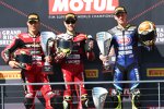 Alvaro Bautista, Michael Ruben Rinaldi und Andrea Locatelli 