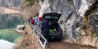 Bild zum Inhalt: 77-jähriger Tourist bleibt mit Alpina B3 Touring stecken