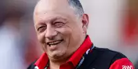 Frederic Vasseur bei den Testfahrten in Bahrain mit gewohnt guter Launer