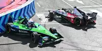 Unfall von Sebastien Buemi und Pascal Wehrlein beim Formel-E-Rennen 2023 in Kapstadt