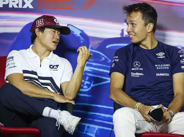 Alexander Albon, Yuki Tsunoda Titel-Bild zur News: Alexander Albon, Yuki Tsunoda