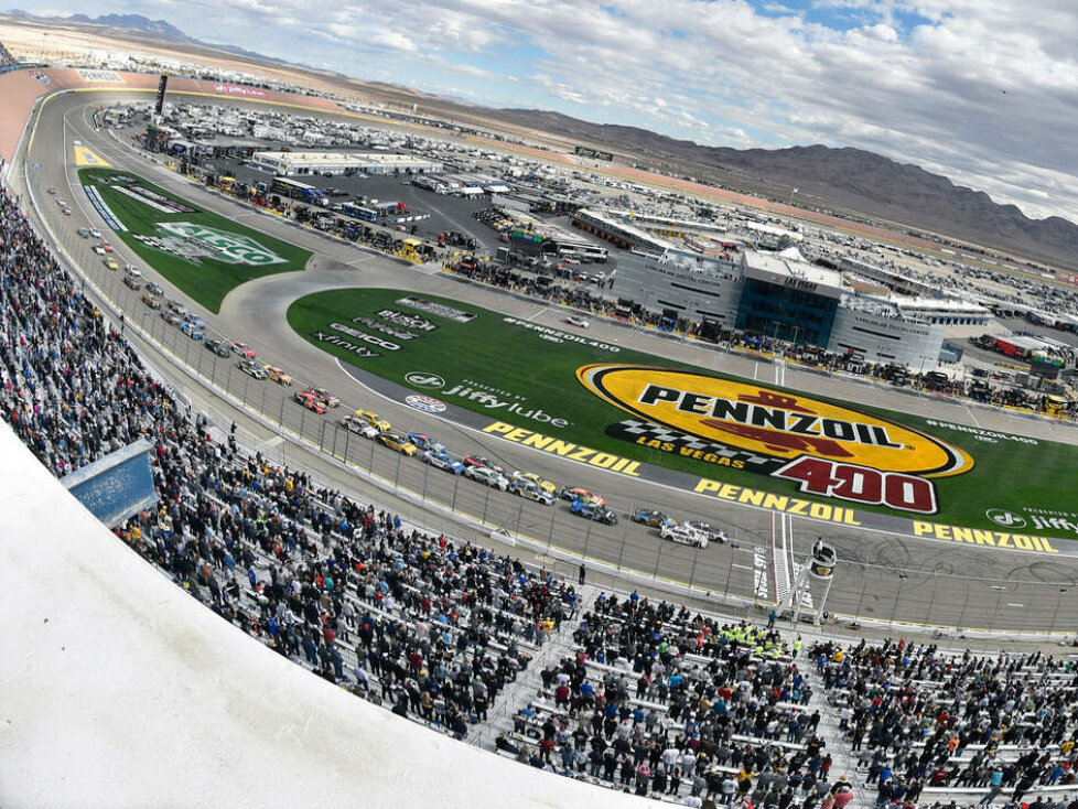 NASCAR-Action auf dem Las Vegas Motor Speedway