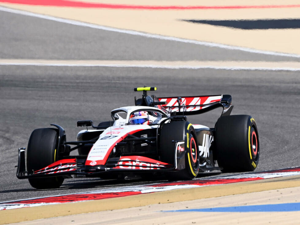 Nico Hülkenberg (Haas VF-23) bei den Formel-1-Testfahrten in Bahrain 2023