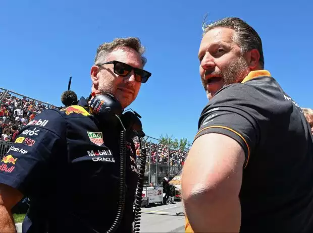 Christian Horner, Zak Brown Titel-Bild zur News: Christian Horner, Zak Brown