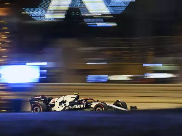 Yuki Tsunoda (AlphaTauri AT04) im Freien Training zum Formel-1-Rennen in Bahrain 2023 Titel-Bild zur News: Yuki Tsunoda (AlphaTauri AT04) im Freien Training zum Formel-1-Rennen in Bahrain 2023