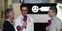 Formel-1-Experte Ralf Schumacher, Toto Wolff (Mercedes) und Peter Hardenacke von Sky