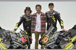 Marco Bezzecchi Valentino Rossi und Luca Marini (VR46) 