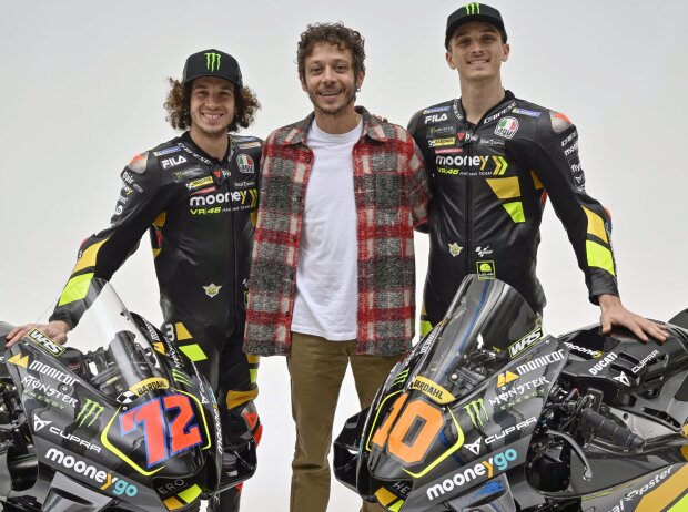 Titel-Bild zur News: Marco Bezzecchi, Valentino Rossi, Luca Marini