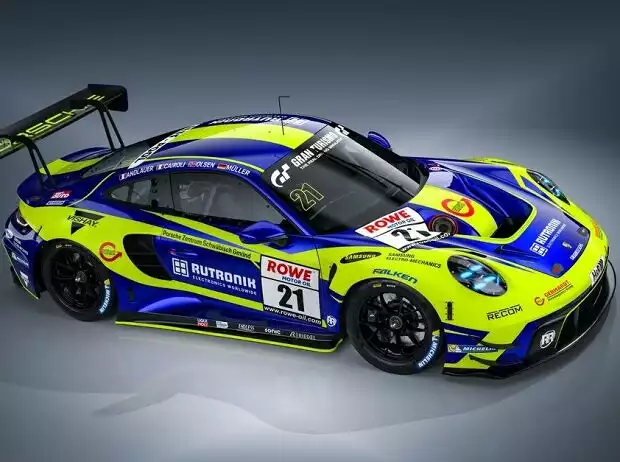 Der Porsche 911 GT3 R von Rutronik Racing für die Nürburgring-Norschleife 2023 Titel-Bild zur News: Der Porsche 911 GT3 R von Rutronik Racing für die Nürburgring-Norschleife 2023