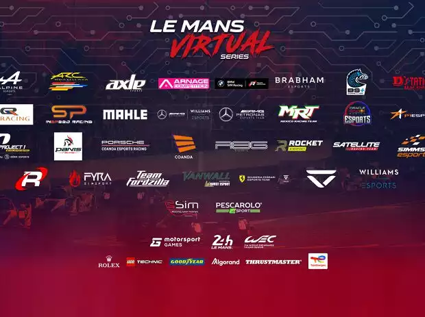 Grafik: Partner der Le Mans Virtuel Series (LMVS) Titel-Bild zur News: Grafik: Partner der Le Mans Virtuel Series (LMVS)