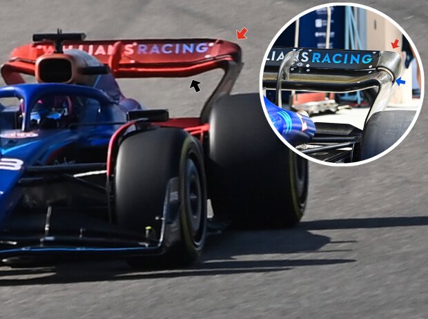 Williams verfeinert sein Heckflügel-Design im Bereich Mid-/Low-Downforce, dem 