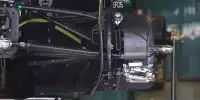Bremse Aston Martin AMR23: Bremssattel auf 6 Uhr, die untere Hälfte der Abdeckung fehlt
