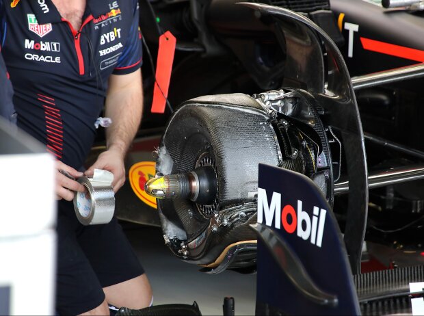 Bremse des Red Bull RB19: Die Trommel ist in ihren Dimensionen angewachsen