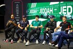 Lewis Hamilton (Mercedes), Sergio Perez (Red Bull), Lance Stroll (Aston Martin), Esteban Ocon (Alpine) und Kevin Magnussen (Haas) 