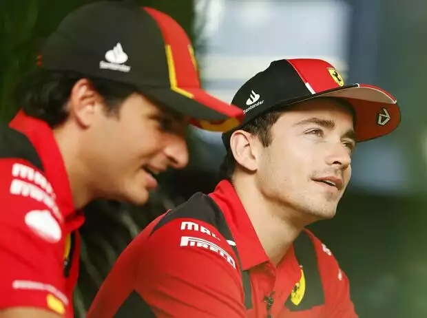 Carlos Sainz, Charles Leclerc Titel-Bild zur News: Carlos Sainz, Charles Leclerc