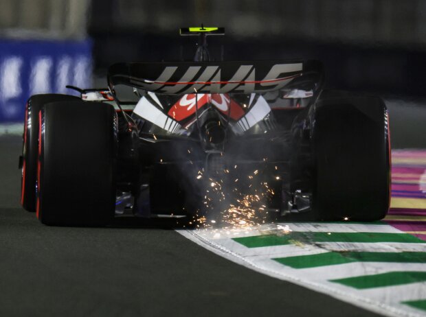 Titel-Bild zur News: Nico Hülkenberg (Haas VF-23) im Training zum Formel-1-Rennen in SSaudi-Arabien 2023