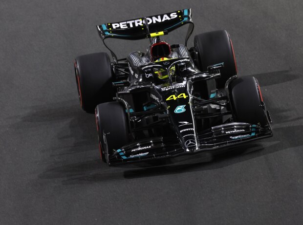 Lewis Hamilton im Mercedes W14 in der Formel-1-Saison 2023