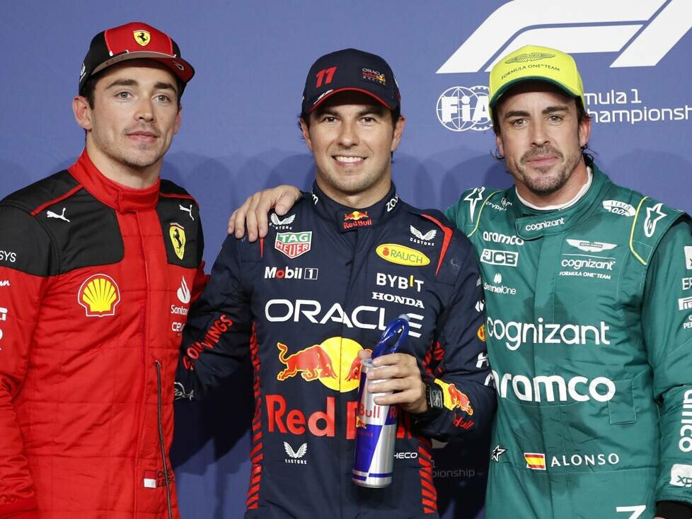 Charles Leclerc, Sergio Perez, Fernando Alonso