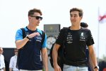 Logan Sargeant (Williams) und George Russell (Mercedes) 