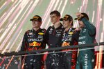 Max Verstappen (Red Bull), Sergio Perez (Red Bull) und Fernando Alonso (Aston Martin) 